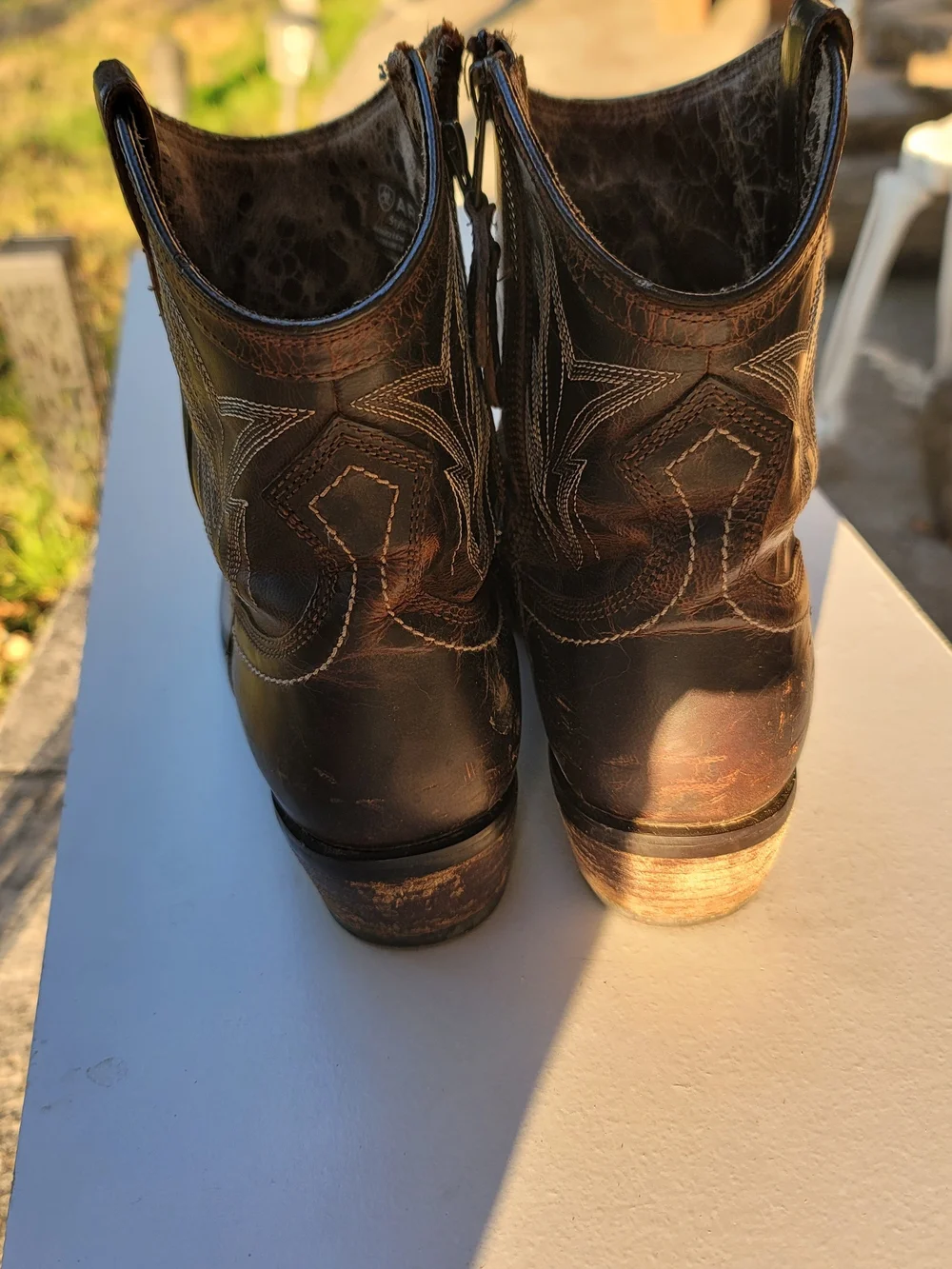 Men's Brown Leather Western Boots